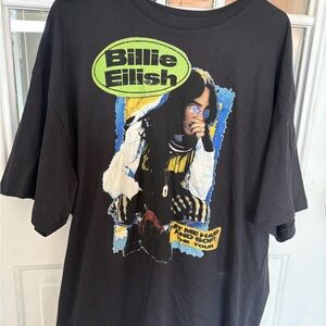 Target Black Graphic Tee with Green and Blue Accents